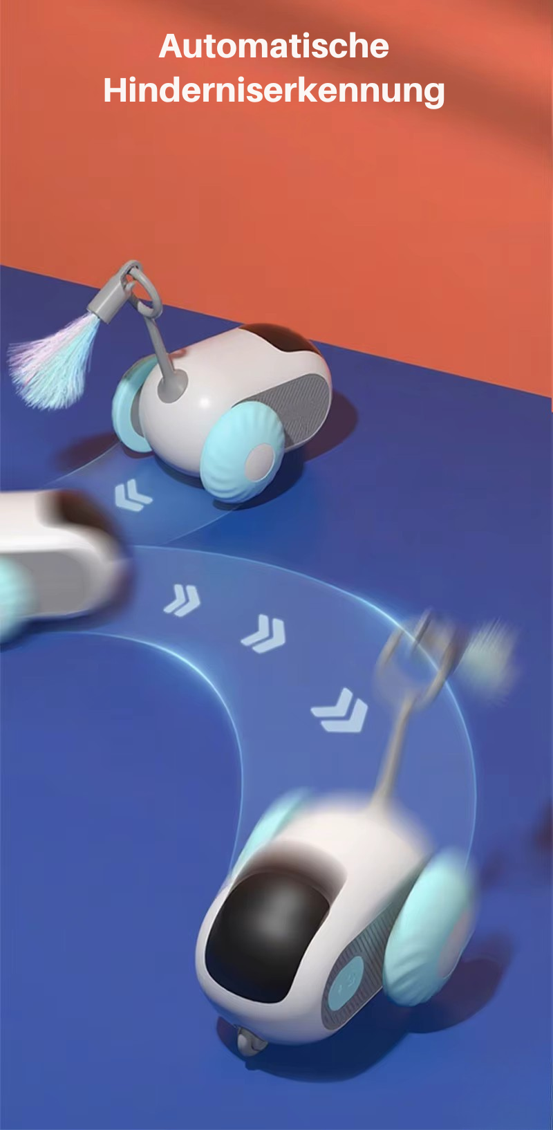 Elektrisches Katzenspielzeug mit Auto-Modus & Fernsteuerung