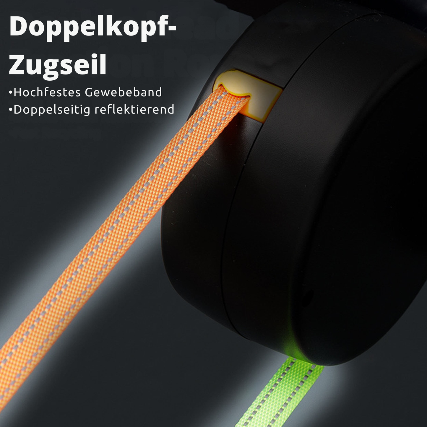 Doppelte Ausziehbare Hundeleine 3 m – LED-Gassi-Leine mit 360° Verwicklungsfrei-System