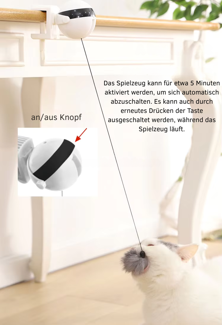 Automatisches YoYo Katzen-Angelspielzeug – Interaktiver Spielspaß für deine Katze