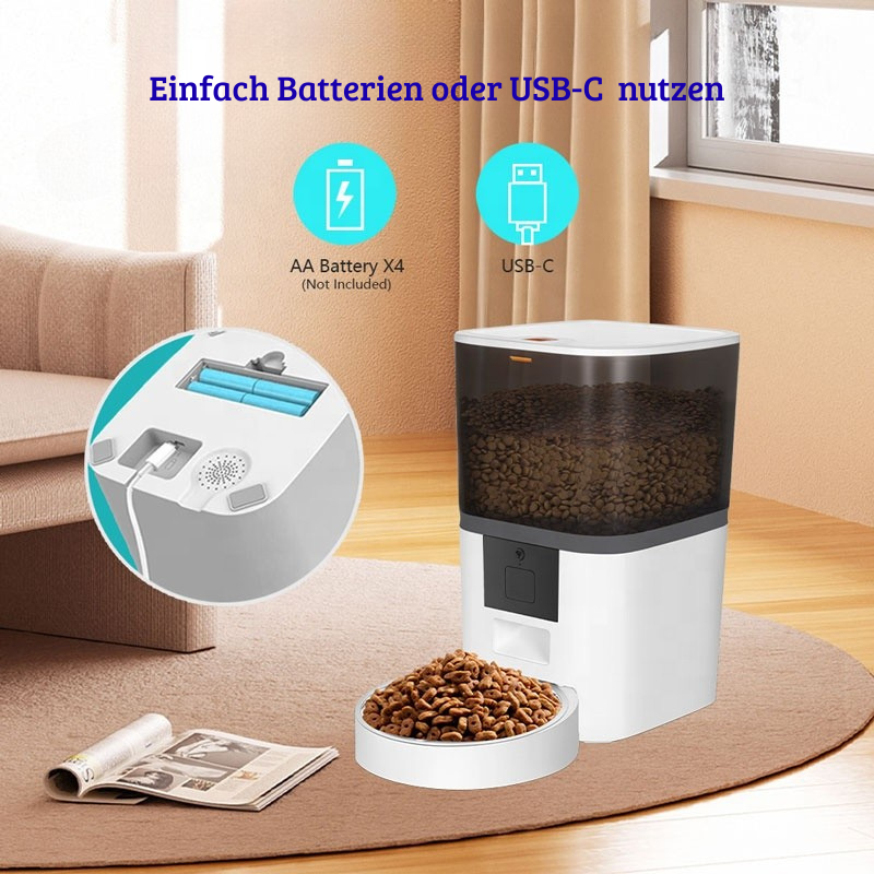 Automatischer 6L Haustier Feeder mit App