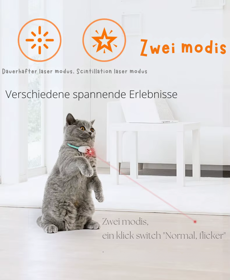 Neues Smartes Katzen Laser Halsband